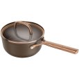 Kasserolle m. Glasl&aring;g 18 cm