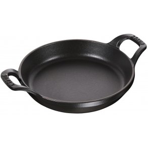 Staub Støbejernsfad Ø16 cm, Sort