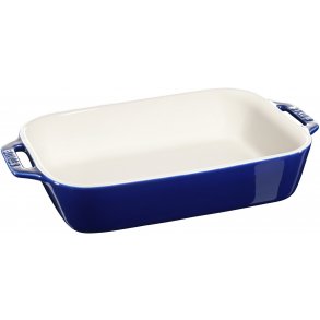 Staub Rekt. Stentøjsfad 27x20 cm, Blå