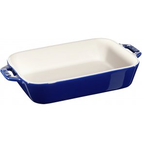 Staub Rekt. Stentøjsfad 20x16 cm, Blå