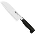 Santoku Kniv 18 cm, Sort