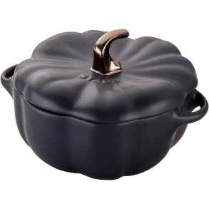Staub Ceramique Cocotte Græskar 15 cm/0,7 L, Sort