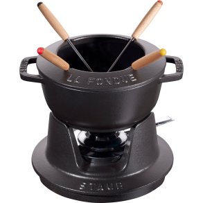 Staub Staub Specialties Fonduesæt 16 cm, Sort