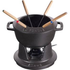 Staub Staub Specialties Fonduesæt 18 cm, Sort