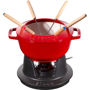Staub Staub Specialties Fonduesæt 18 cm, Kirsebærrød