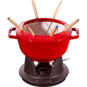 Staub Specialties Fonduesæt 20 cm, Kirsebærrød