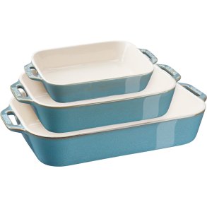 Staub Ceramic by Staub Ovnfast Fadssæt 3 stk, Antikturkis