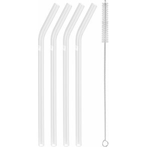Zwilling Sorrento Sugerør Buet 5 Dele 23 cm, Glas/Klar