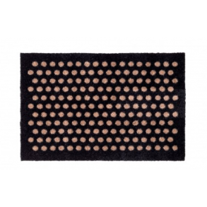 Tica Copenhagen Dot Smudsmåtte 40x60 cm, Sort/Sand