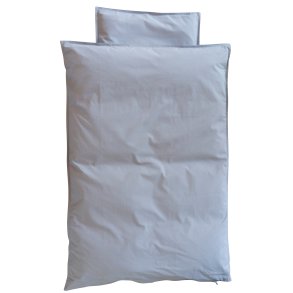 OMHU Percale Junior Sengesæt 100x140 cm, Lys Grå