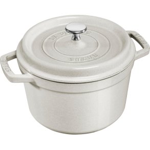 Staub La Cocotte Støbejernsgryde 24 cm/4,75 L, White Truffle