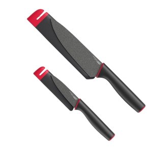 Joseph Joseph Slice&Sharpen Knive m. Sliber 4 Dele, Sort