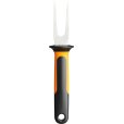 Fiskegaffel 6,8 cm, Sort/Orange