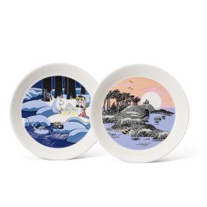 Moomin Arabia Mumi Tallerkensæt 19 cm, Snelygte & Mumidagen