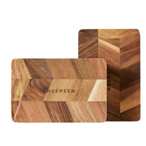 Andersen Furniture ARC Smørebræt 2 stk. 18x12 cm, Akacietræ