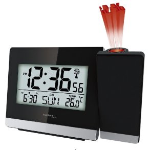 Techno Line Vækkeur m. Projekter H9,2 cm, Sort