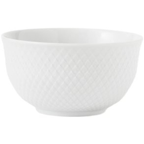 Lyngby Porcelæn Rhombe Skål Ø13 cm, Hvid