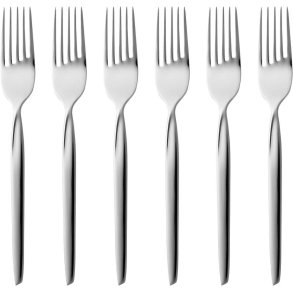 Gense Twist Kagegaffel 6 stk. 16 cm, Blankt Stål