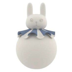 OYOY Mini Trådløs Natlampe Kanin H18,5 cm, Offwhite/Blue
