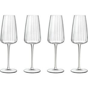 Luigi Bormioli Optica Champagneglas 4 stk. 21 cl