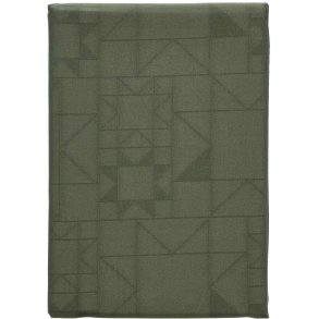 Södahl Star Damask Dug 140x370 cm, Forest Green