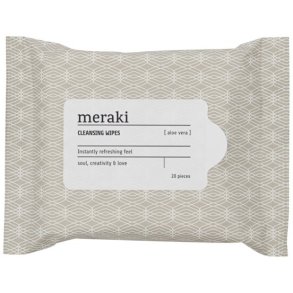 Meraki Aloe Vera Renseservietter, Brun/Hvid