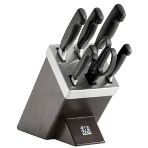 Zwilling Selvslibende Knivblok FOUR STAR m. 7 Dele, Asketræ