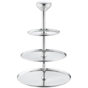 Georg Jensen Alfredo Etagere, Blankt Stål