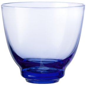 Holmegaard Flow Vandglas 35 cl, Mørk Blå