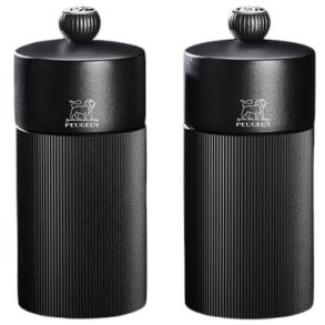 Peugeot Line Salt- og Peberkværnsæt 12 cm, Mat Sort