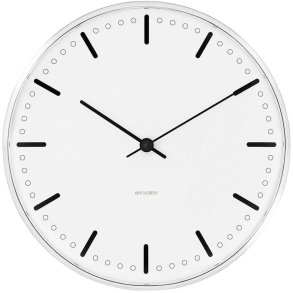 Arne Jacobsen City Hall Vægur Ø29 cm, Hvid