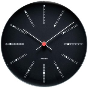 Arne Jacobsen Bankers Vægur Ø29 cm, Sort