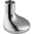 Lysestage H8 cm, Rustfrit St&aring;l