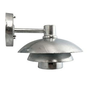 Dyberg Larsen Morph Væglampe 24 cm, Galvaniseret Stål