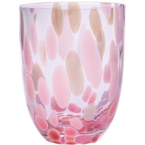 Anna von Lipa Big Confetti Tumbler Drikkeglas 25 cl, Rosa/Light Blue