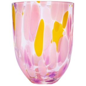 Anna von Lipa Big Confetti Tumbler Drikkeglas 25 cl, Rosa/Yellow/Lilla