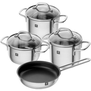 Zwilling Pico Gryde- og Pandesæt 4 Dele, Rustfrit Stål