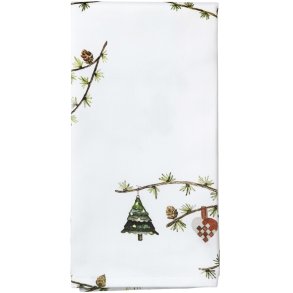 Kähler Hammershøi Christmas Stofserviet 4 stk. 45x45 cm, Hvid