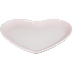 Le Creuset Heart Tallerken 23 cm, Shell Pink