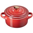 Heart Minigryde 10 cm/0,25 L, Cerise/Guld