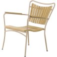 Loungestol, Taupe m. Teak