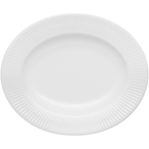Eva Trio Legio Nova Oval Dyb Tallerken 25 cm, Hvid