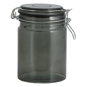 Nordal Pear Opbevaringsglas 700 ml, Røgfarvet