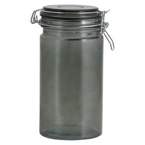 Nordal Pear Opbevaringsglas 950 ml, Røgfarvet