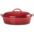 Heritage Oval Stegeso m. Låg 36 cm/3 L, Cerise