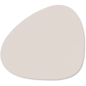 LIND DNA Curve Recycled Læder Glasbrik 11x13 cm, Nupo Soft Nude