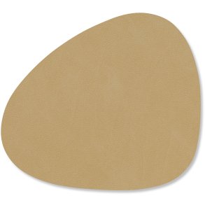LIND DNA Curve Recycled Læder Glasbrik 11x13 cm, Nupo Khaki
