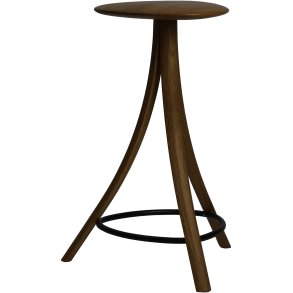 Ro Collection Clover Stool H55 cm, Røget Eg 