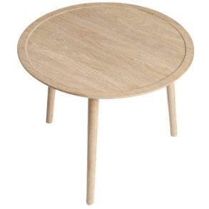 Ro Collection Dodona Sofabord Ø60 cm, Sæbebehandlet Eg
