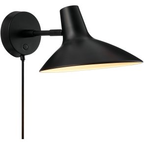 DFTP Darci Væglampe 22,4 cm, Sort